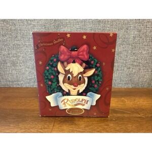 Vintage Rudolph The Red Nosed Reindeer The Movie Christmas Ornament Music Box Co